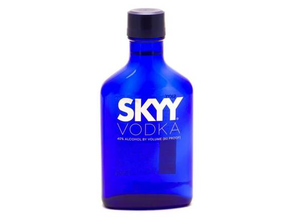 Order Skyy Vodka, 200mL bottle (40% ABV) food online from Moby Liquor store, Los Angeles on bringmethat.com