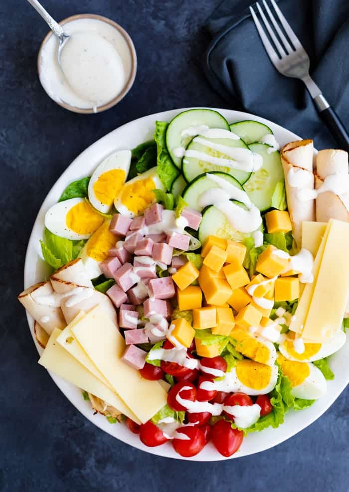 Order Chef Salad - Salad food online from Aj's Pizza & Parm House store, Pocono Summit on bringmethat.com