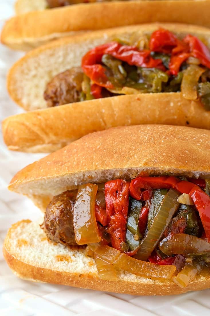 Order Sausage, Pepper and Onion Sandwich food online from Pizza206 store, Tabernacle on bringmethat.com