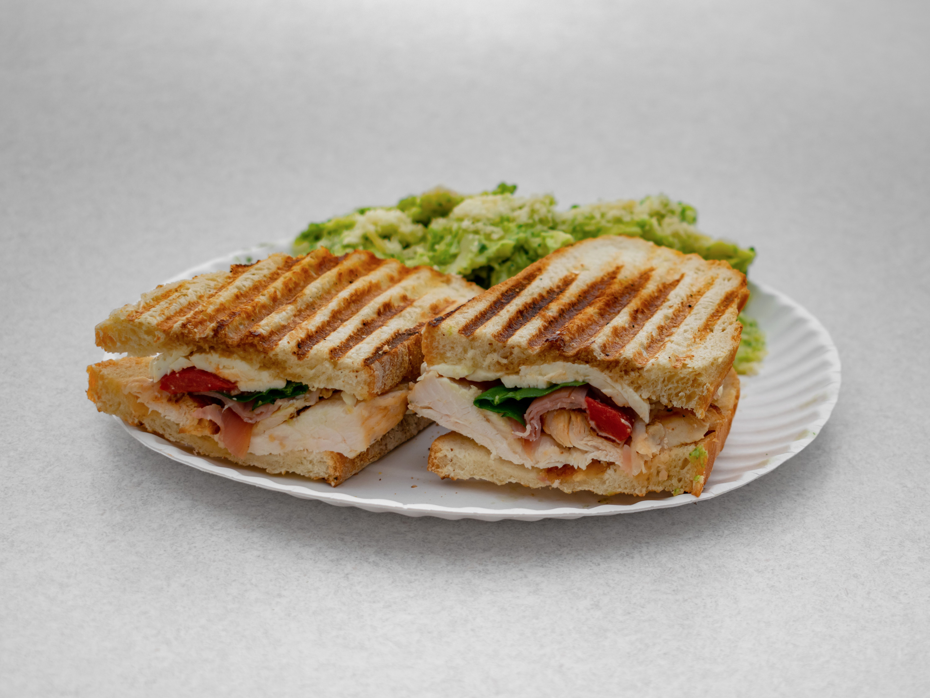 Order 6. Ross Favorite Panini food online from Pizza & Sandwich Express store, Little Falls on bringmethat.com