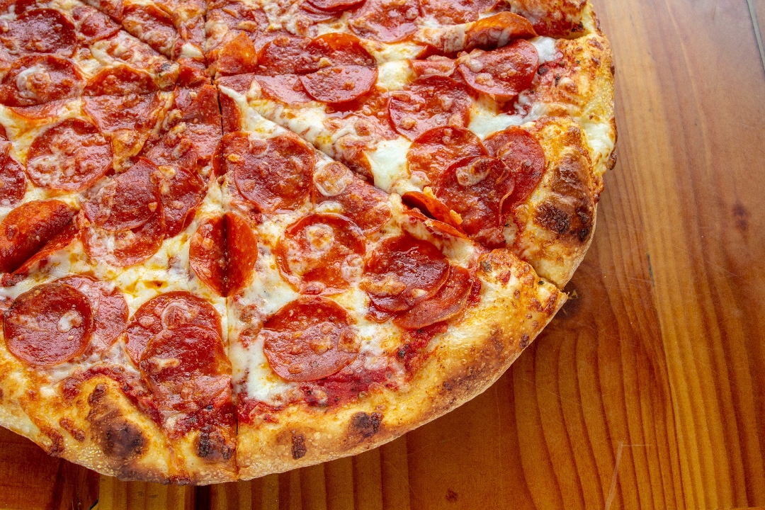 Order Pepperoni 14" food online from Sparky Pizza store, Portland on bringmethat.com