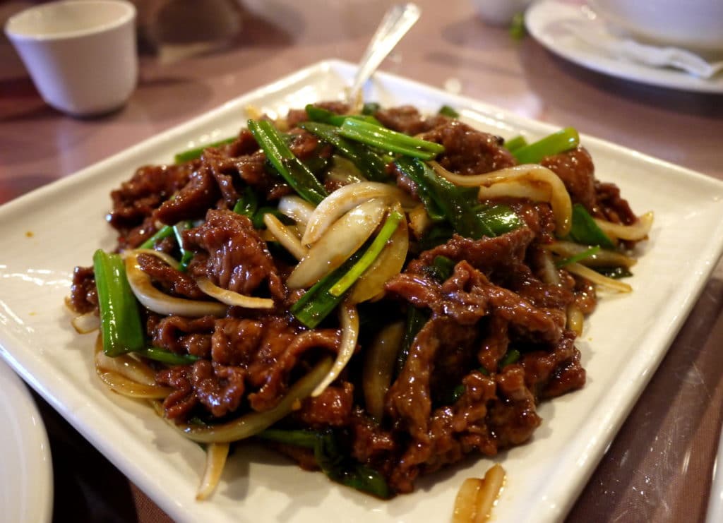 Order 53. Quart of Mongolian Beef food online from China Joy Restaurant store, Jacksonville on bringmethat.com