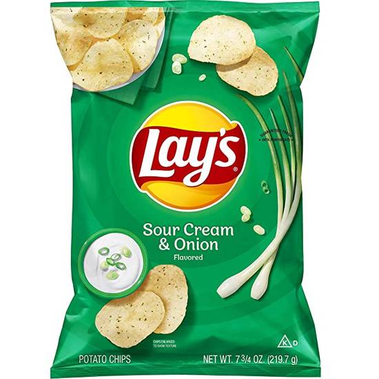 Order Lay'S Sour Cream And Onion Chips food online from Exxon Food Mart store, Port Huron on bringmethat.com