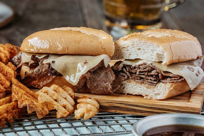 Order Piled High French Dip food online from Logan Roadhouse store, McDonough on bringmethat.com