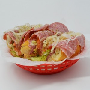 Order Genoa Salami and Provolone Hoagie food online from Uncle Sams store, Peoria on bringmethat.com