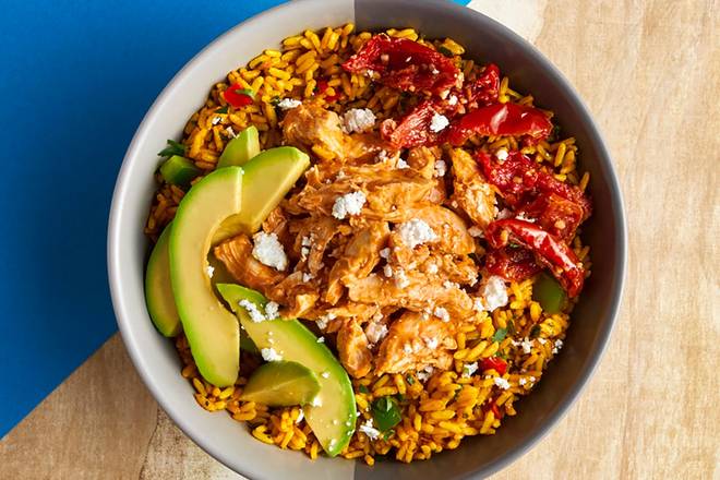 Order Pulled Chicken, Avo and Feta Bowl food online from Nando's Peri-Peri store, Annapolis on bringmethat.com