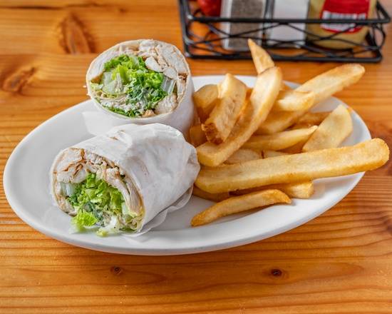 Order Grilled Chicken Caesar Wrap food online from Court Deli store, New York on bringmethat.com