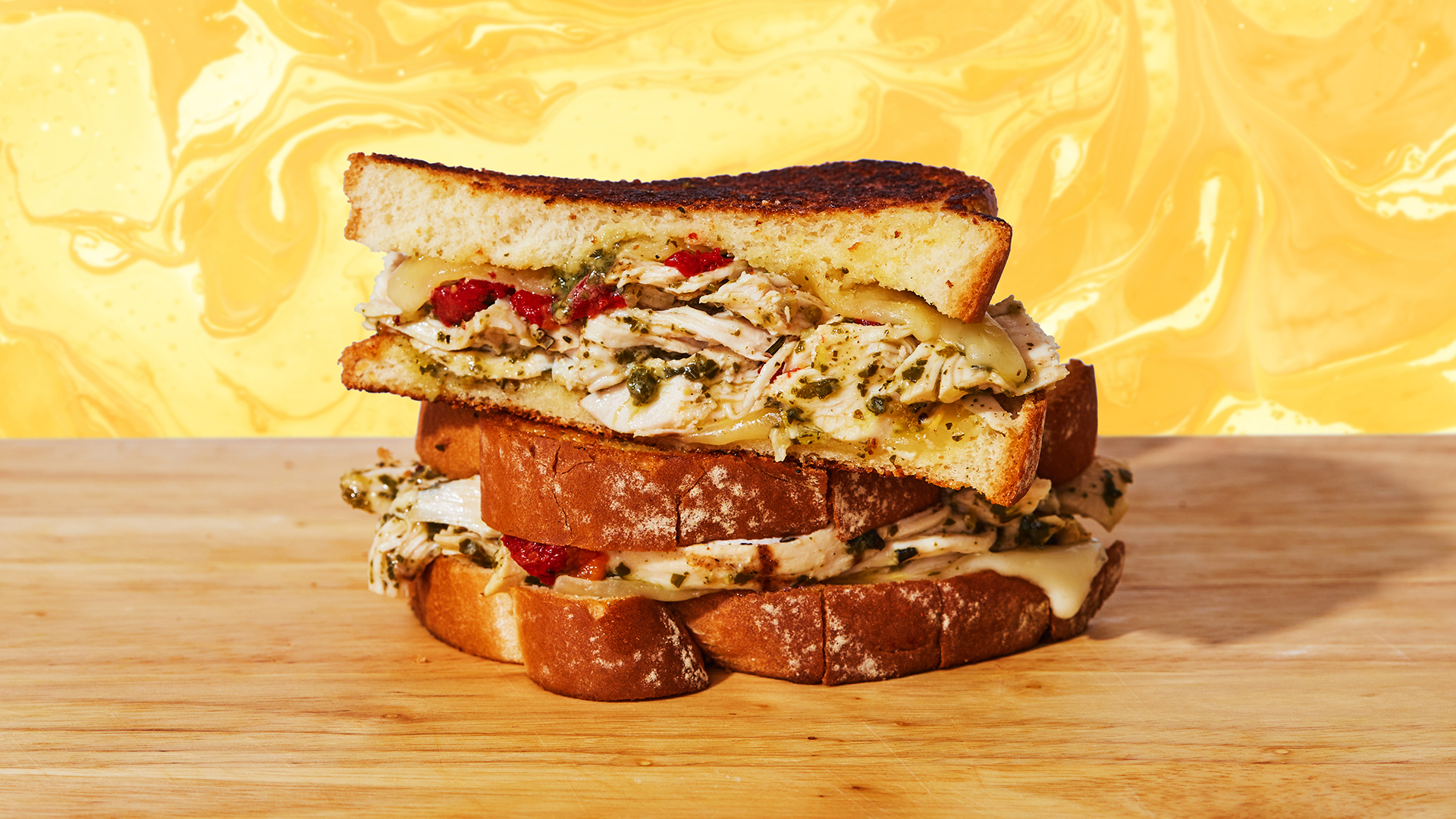 Order Chicken Pesto Grilled Cheese food online from Cafe Encore store, San Francisco on bringmethat.com