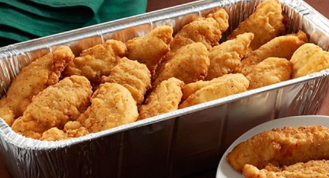 Order Chicken Fingers Catering - Half Tray (8-12 People) food online from Lunetta pizza store, New York on bringmethat.com