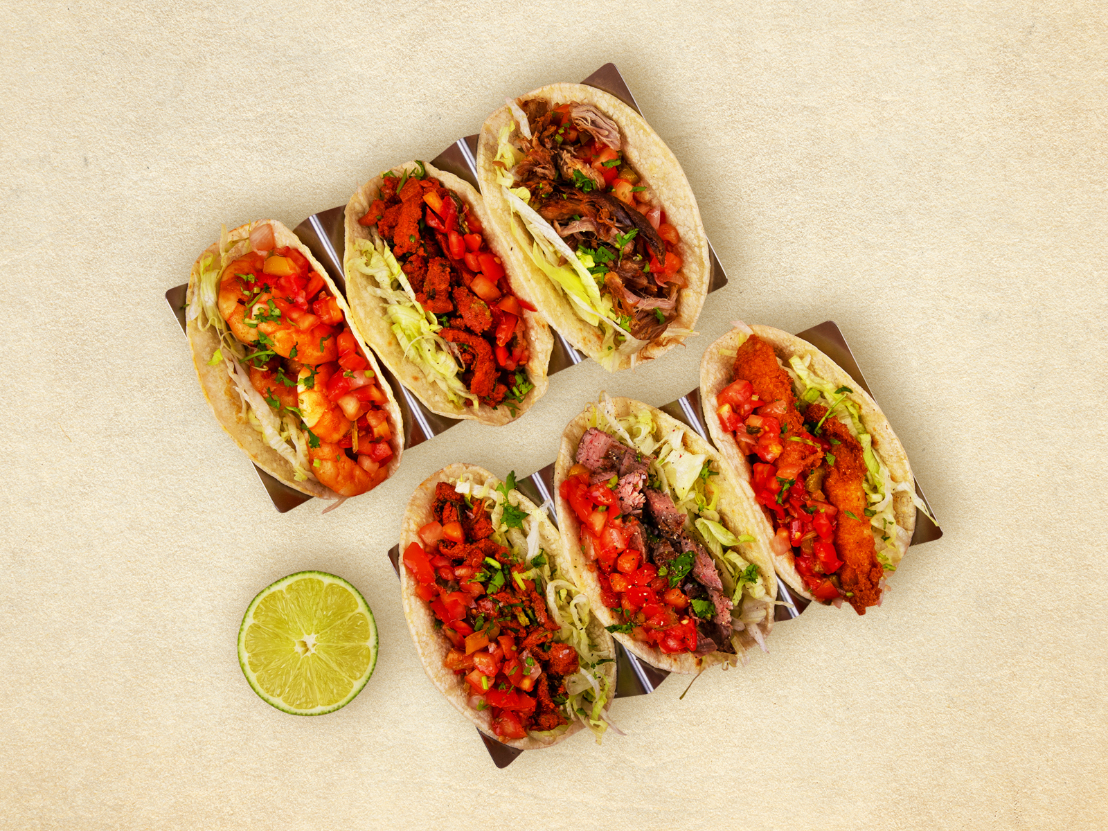 Order 6 Tacos food online from Nachos Muchachos store, Dallas on bringmethat.com
