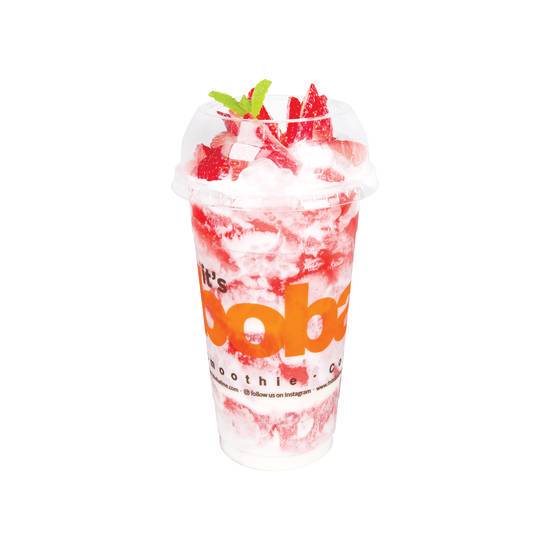 Order Strawberry Cream Slush food online from Boba Time store, San Bernardino on bringmethat.com