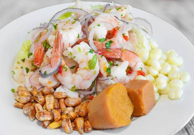 Order CEVICHE MIXTO  food online from The Chicken Shack store, Hermosa Beach on bringmethat.com