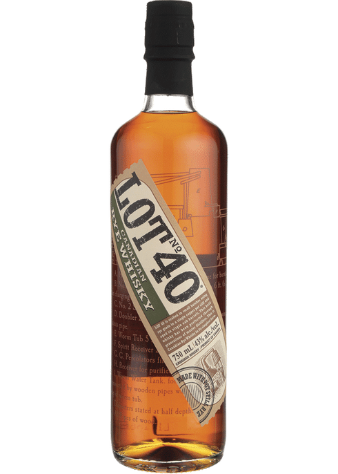 Order Lot 40 Canadian Whisky 750 ml. food online from Village Wine & Spirits store, Ventura on bringmethat.com