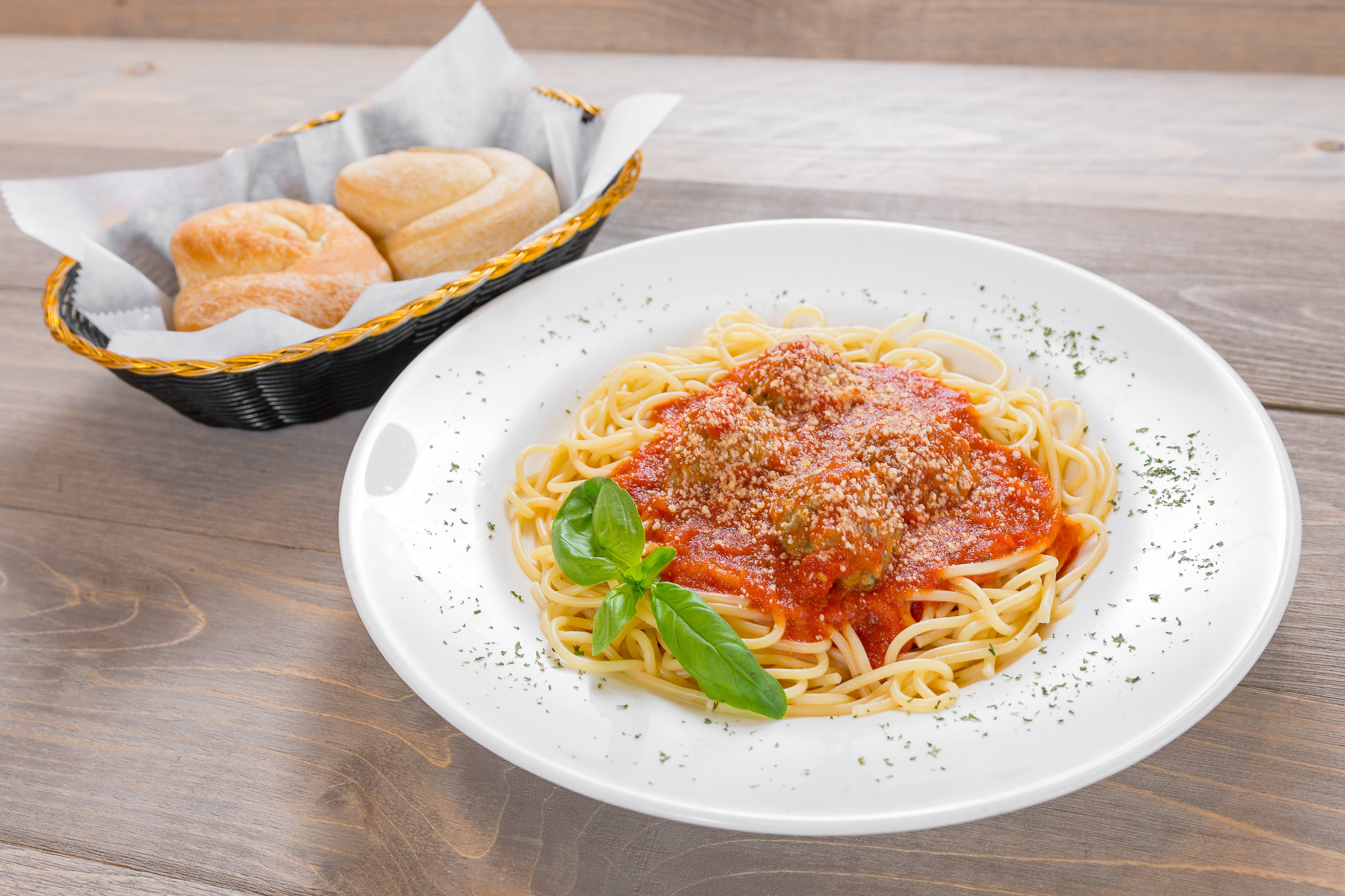 Order Pasta with Meatballs - Pasta food online from Carlo's Italian Restaurant store, Reading on bringmethat.com