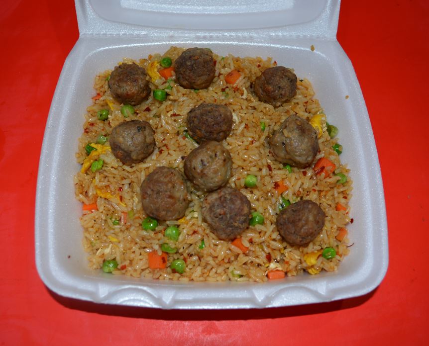 Order NEW!!! Spicy Meatball Fried Rice food online from Canton Express store, Plano on bringmethat.com