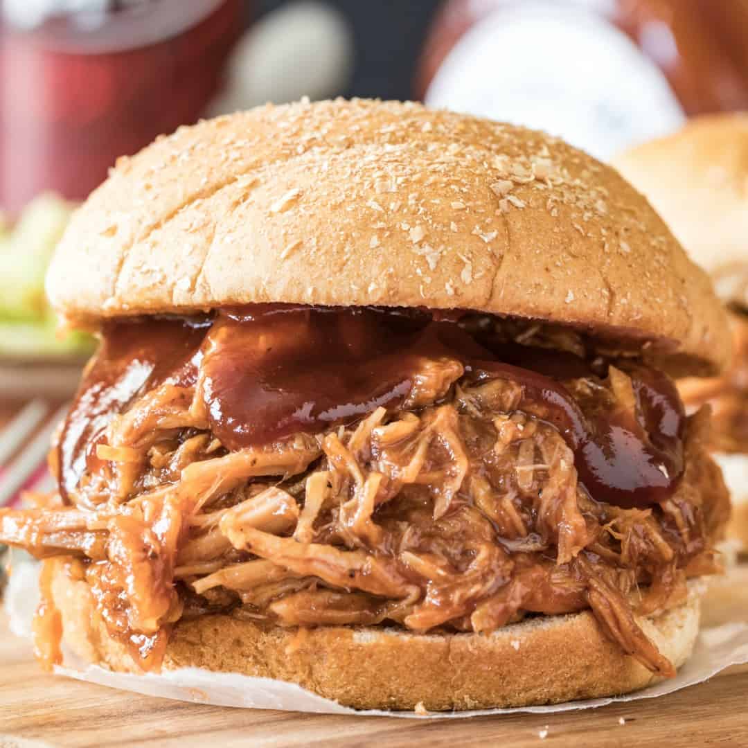 Order BBQ Smoked Pulled Pork Sandwich food online from Gaslamp Bbq store, San Diego on bringmethat.com