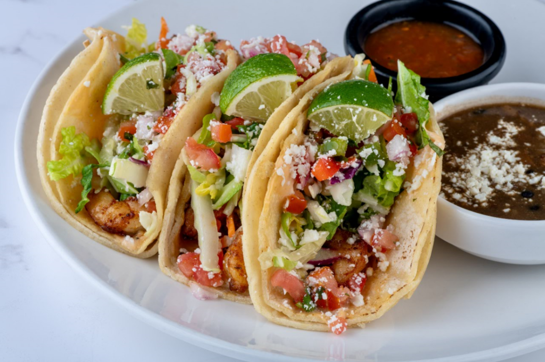 Order Baja Fish Tacos - Cod food online from Central Kitchen store, Euless on bringmethat.com
