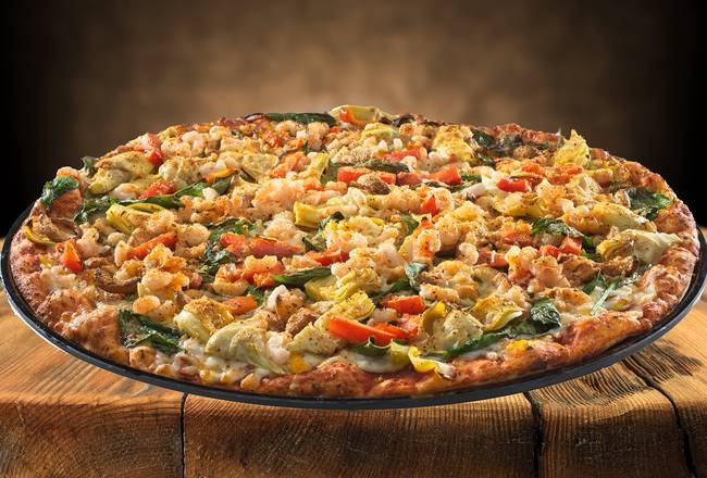 Order 16" Giant New Orleans Shrimp Pizza (16 Slices) food online from Abby Legendary Pizza- Keizer store, Keizer on bringmethat.com