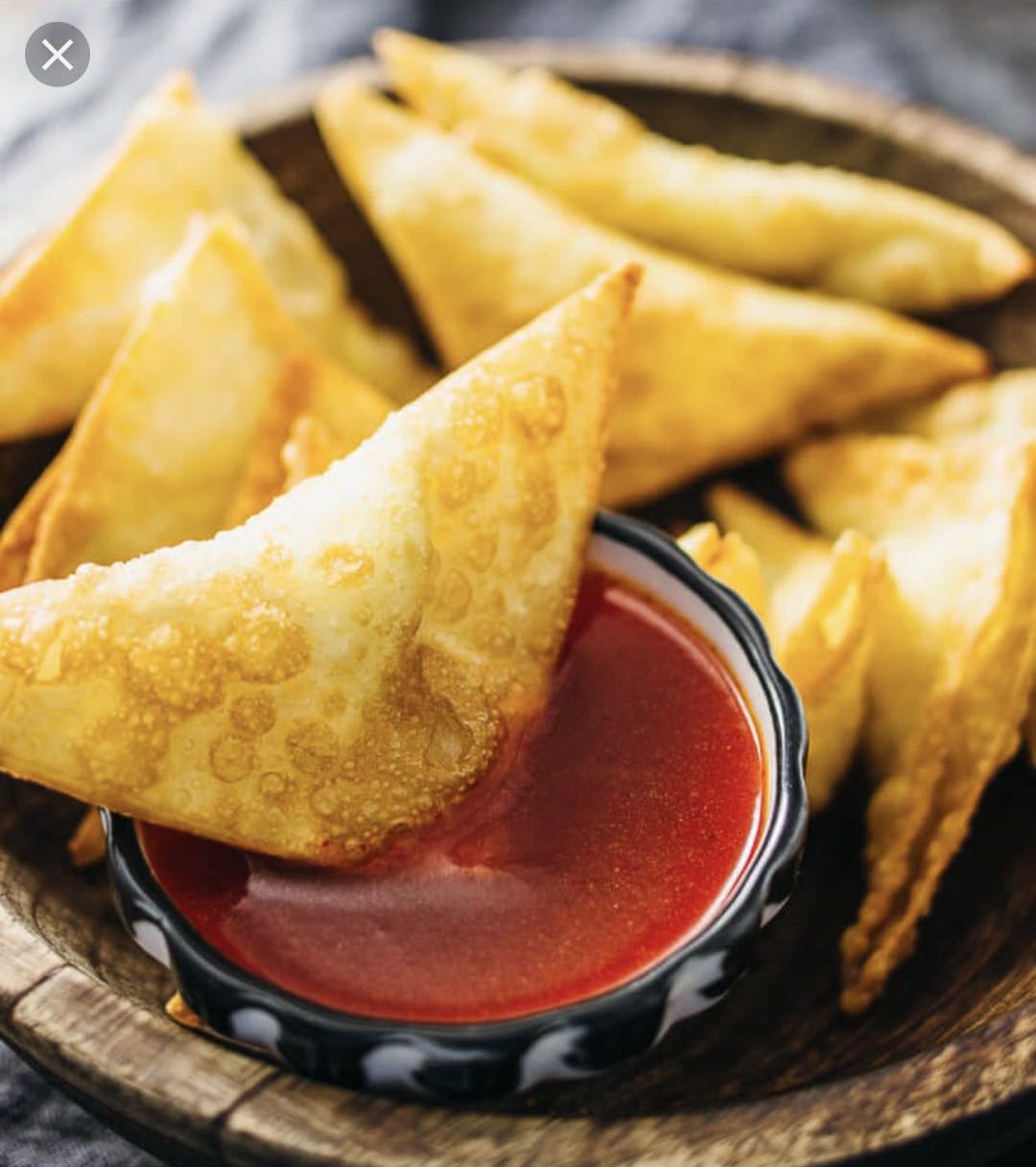 Order 4. Crab Rangoon food online from Chop Suey City Chinese Restaurant store, Chicago on bringmethat.com