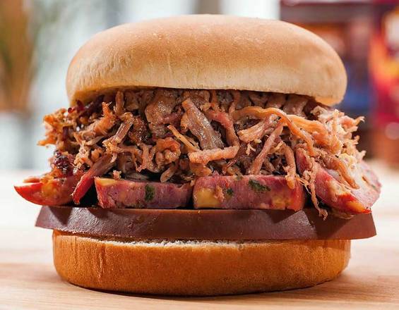 Order The Heisman Sandwich food online from Billy Sims Bbq store, Hays on bringmethat.com