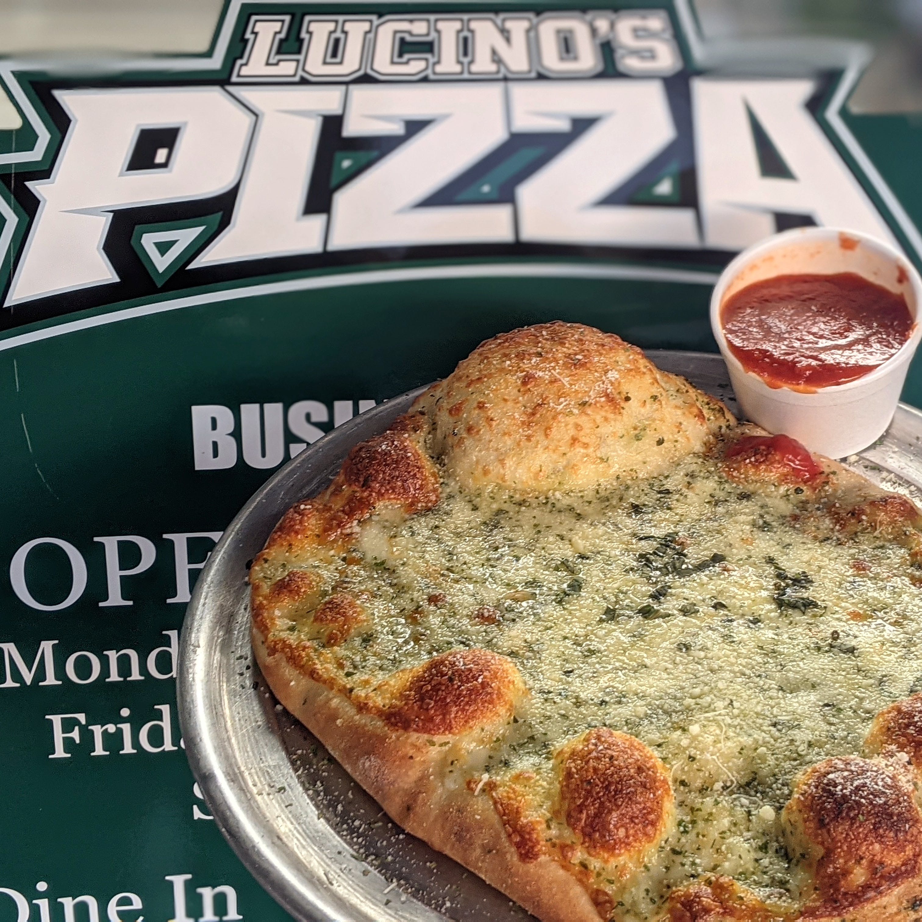 Order Garlic Cheese Bread - Appetizer food online from Lucino Pizza store, Las Vegas on bringmethat.com