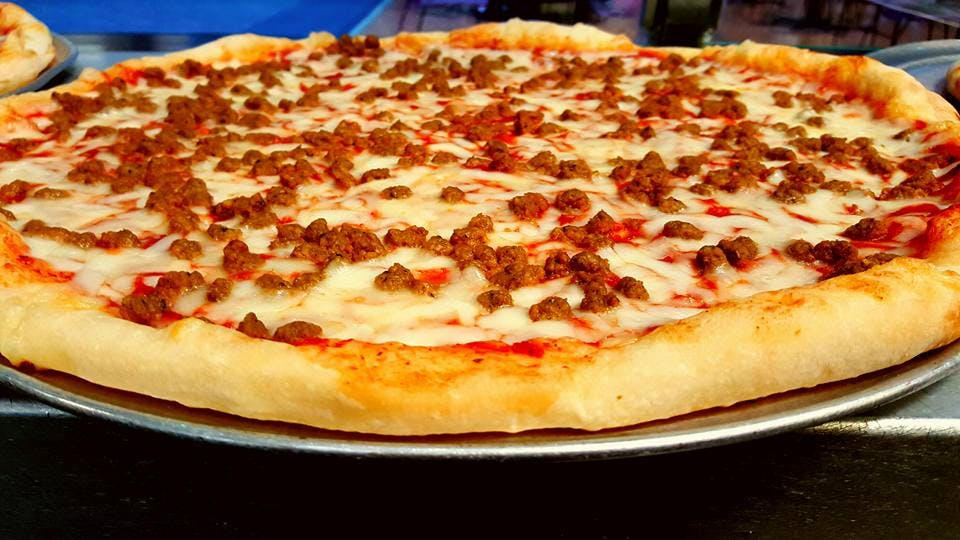 Order Meat Lasagna Pizza - Personal (4 Slices) food online from Garrison Pizza Cafe Inc store, Garrison on bringmethat.com