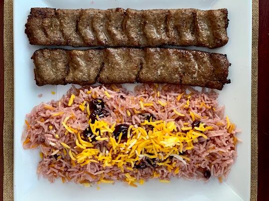 Order Koobdieh with Albalo Polo food online from Kabob On The Cliff store, Rutherford on bringmethat.com