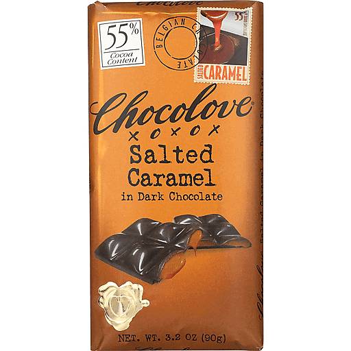 Order Chocolove Salted Caramel in Dark Chocolate (3.2 OZ) 121300 food online from Bevmo! store, Albany on bringmethat.com