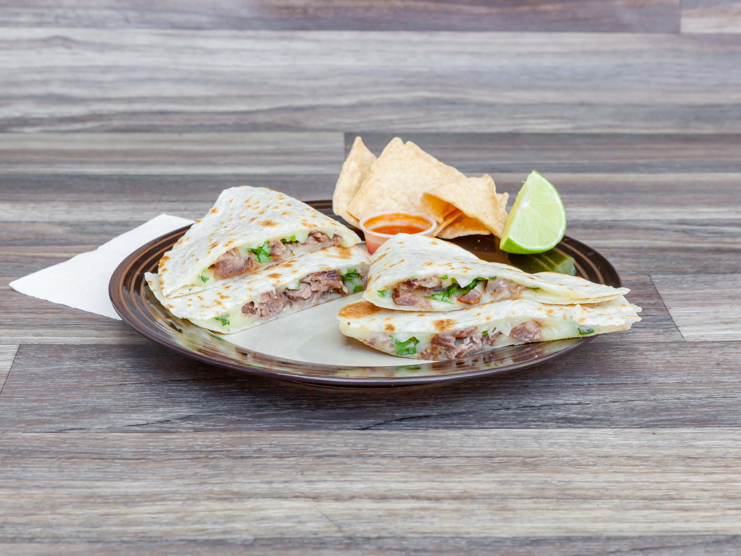 Order Quesadilla with Meat food online from Playa Azul Tortilleria store, Los Angeles on bringmethat.com