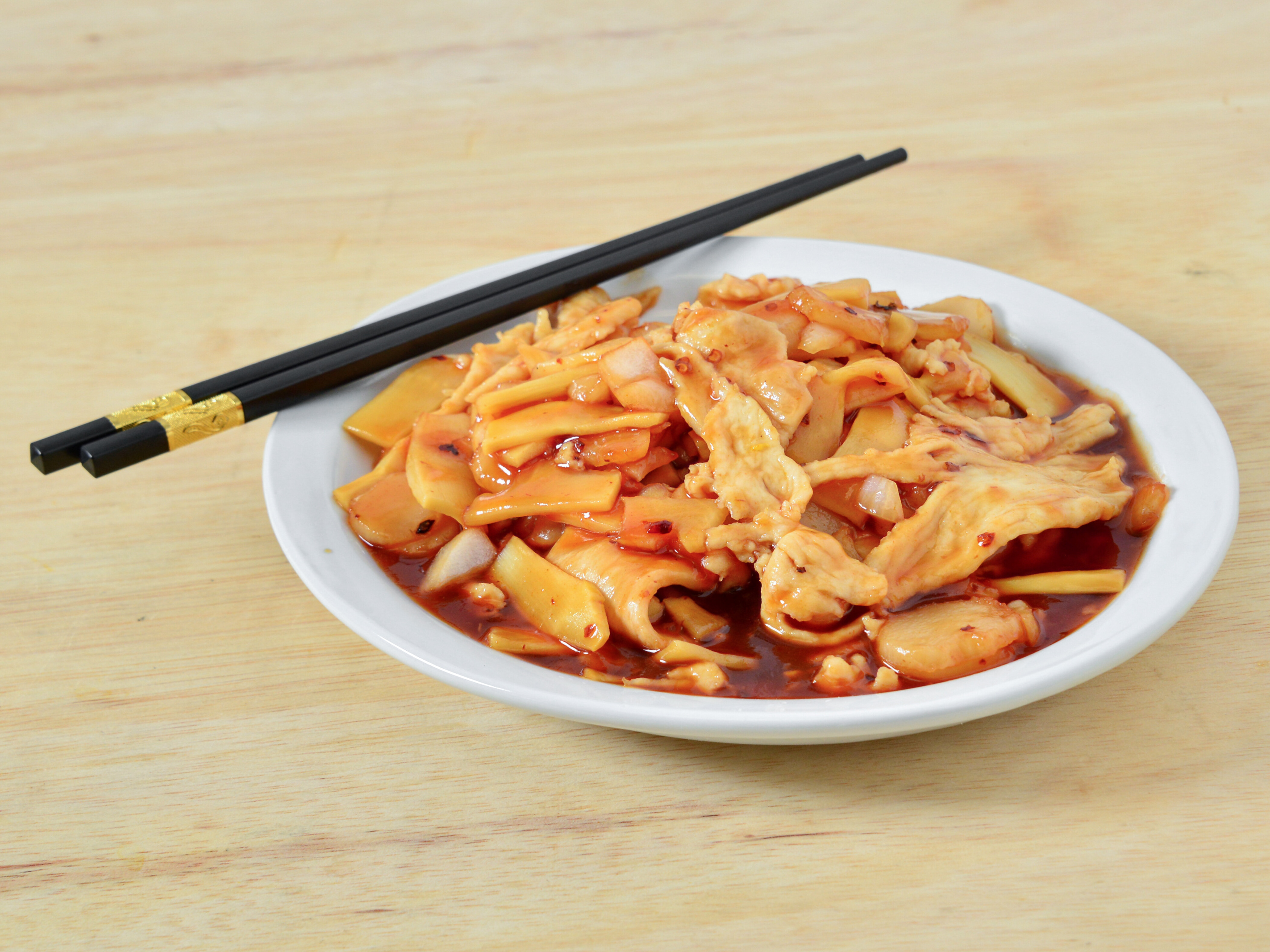 Order 104. Chicken, Szechuan Style food online from Johnny Chan store, Cincinnati on bringmethat.com