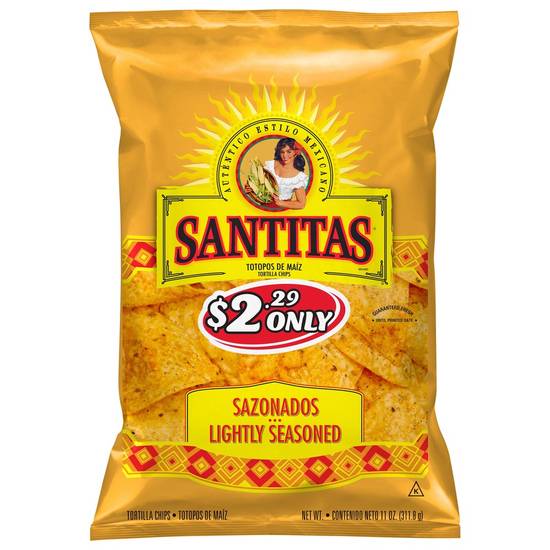 Order Santitas Tortilla Chips Lightly Seasoned (11 oz) food online from Rite Aid store, Yamhill County on bringmethat.com