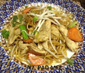 Order N7. Pad Mee  food online from Bua Thai Restaurant store, Old Orchard Beach on bringmethat.com