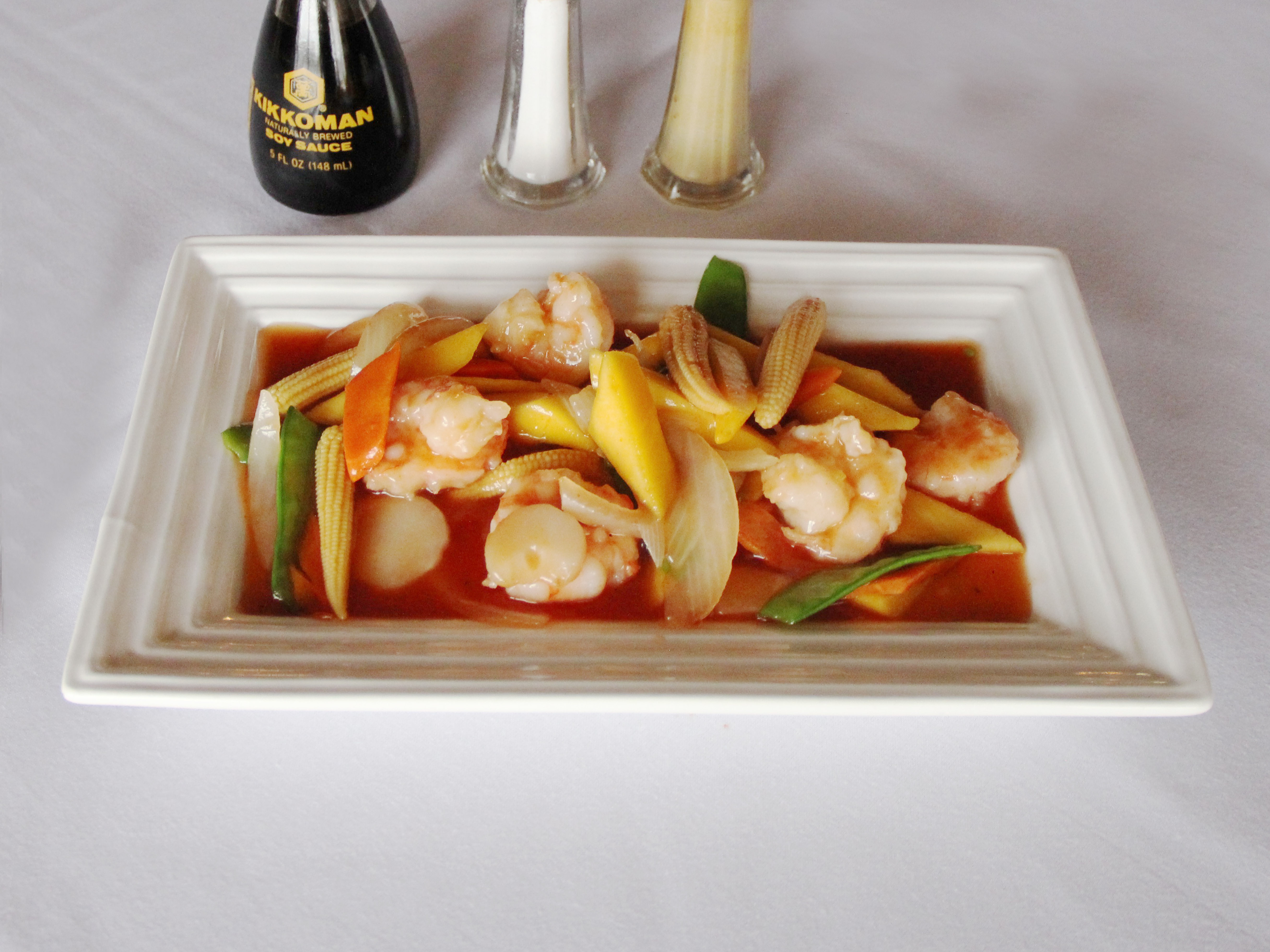 Order Mango Shrimp food online from Peking Wok Chinese Restaurant store, Mt Laurel on bringmethat.com