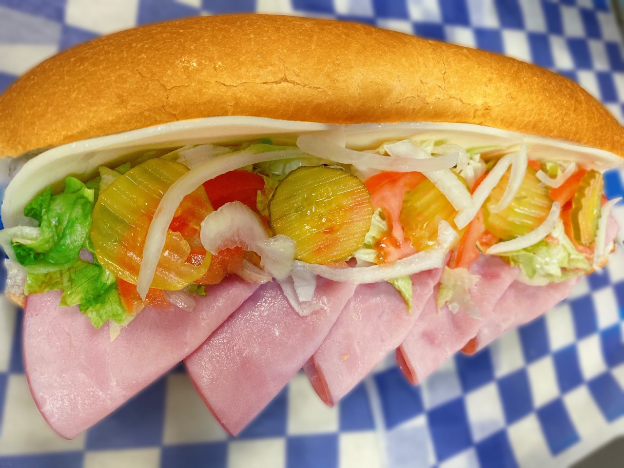 Order Ham and Provolone Cheese Sub food online from Village Pizza & Seafood store, Santa Fe on bringmethat.com