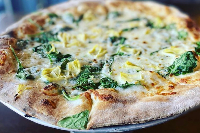 Order Spinach Artichoke Pizza food online from Tc Hooligans store, Rochester on bringmethat.com