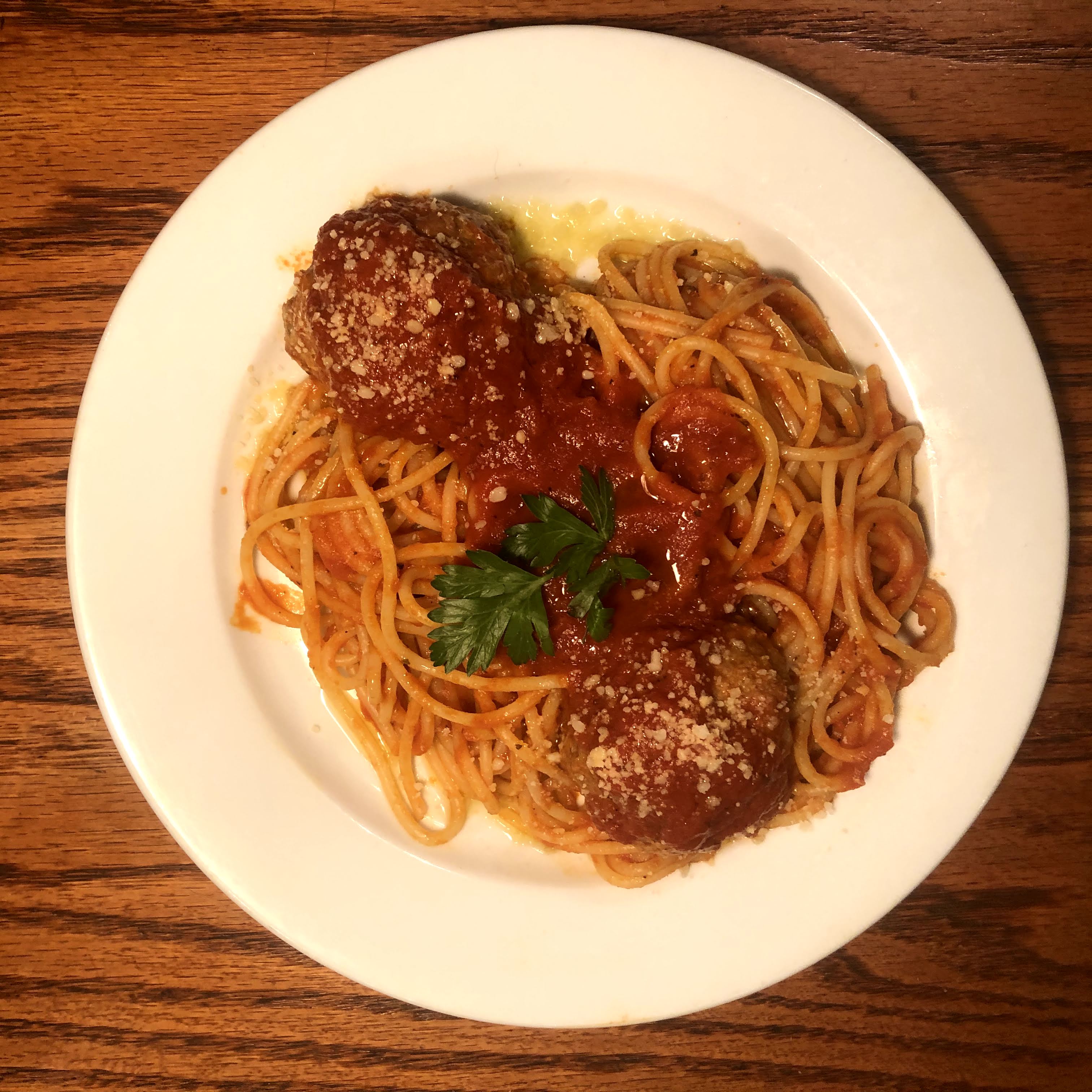 Order Spaghetti Meatballs food online from Montes trattoria store, New York on bringmethat.com