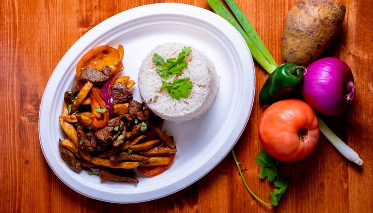 Order Lomo Saltado food online from Quechua's Peruvian Rotisserie Chicken and Cuisine store, Camp Hill on bringmethat.com