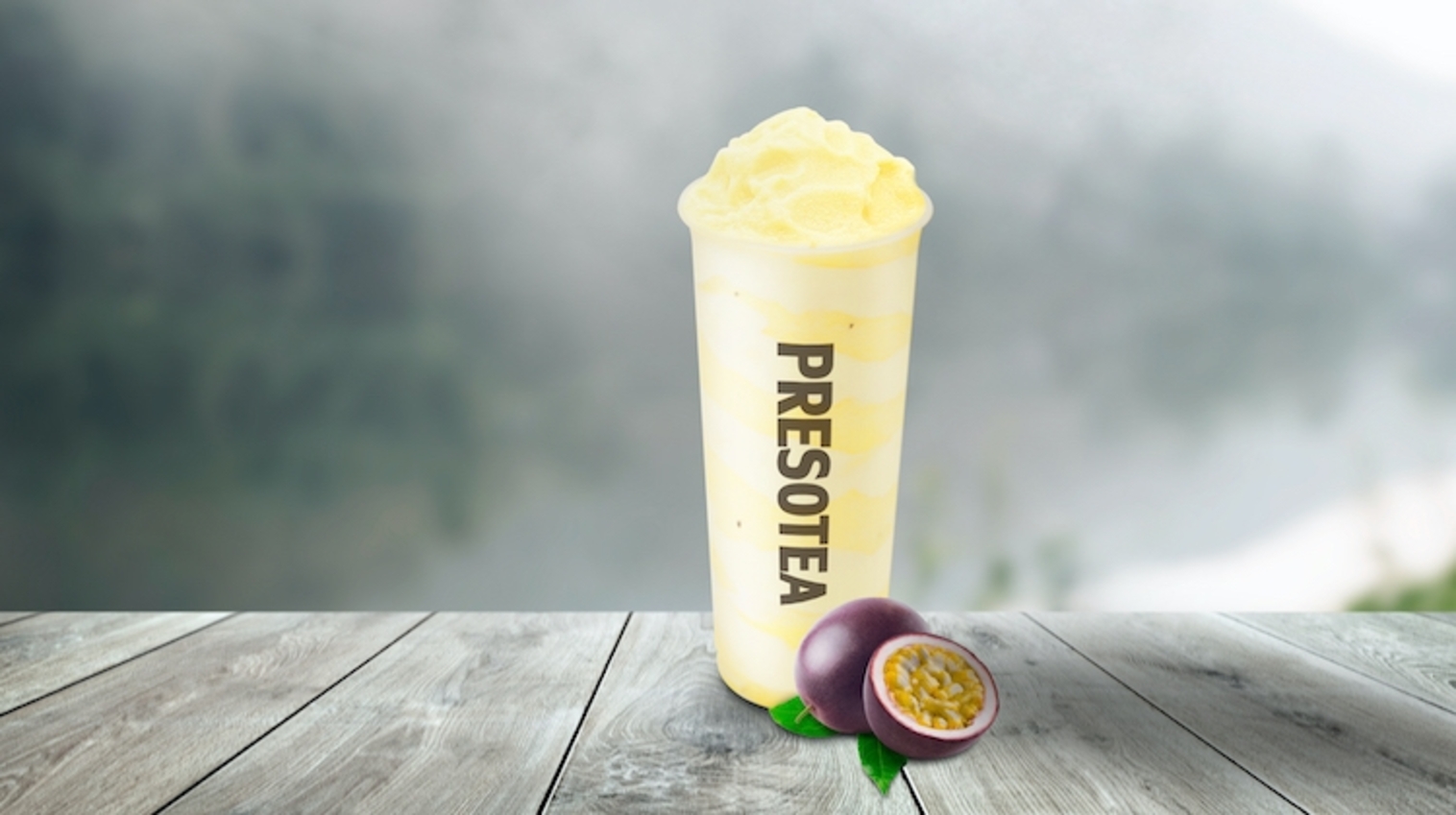 Order Passion Fruit Pineapple Slush food online from Presotea-Santa Ana store, Santa Ana on bringmethat.com