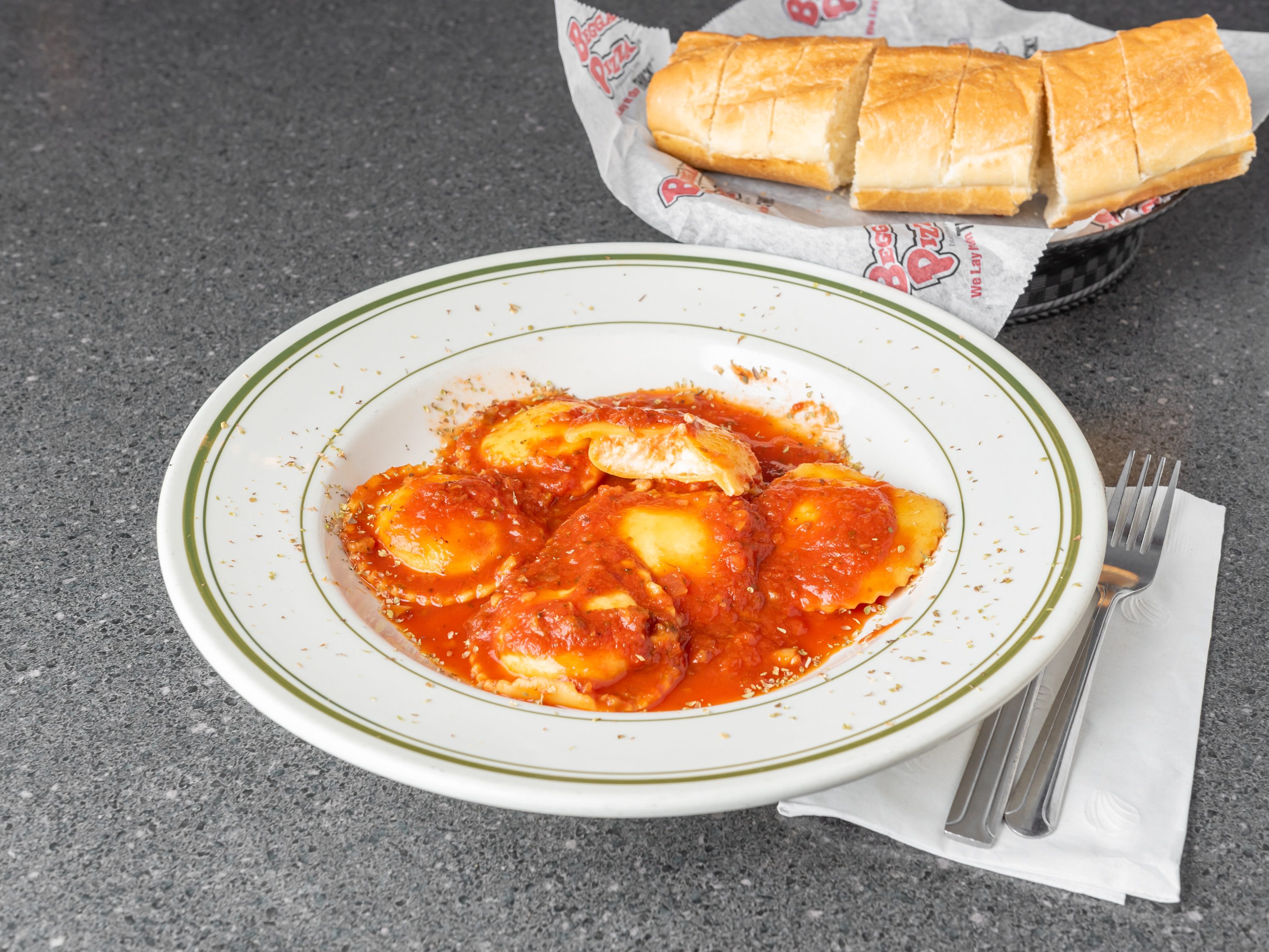 Order Cheese Ravioli food online from Beggars Pizza store, Richton Park on bringmethat.com