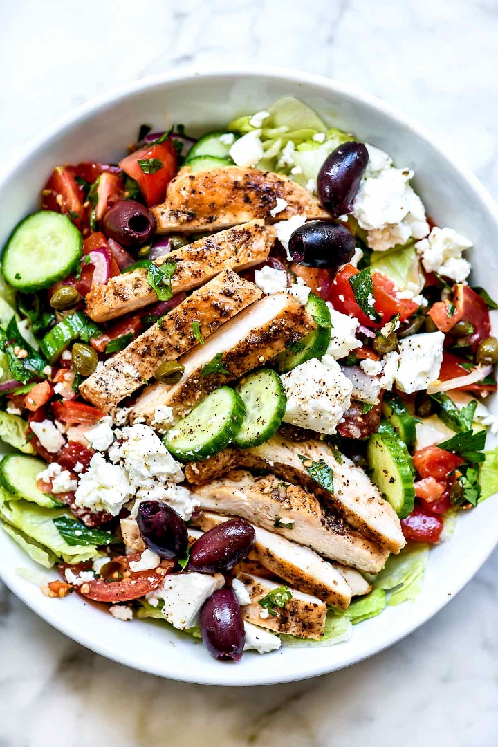 Order MY BIG FAT GREEK SALAD food online from Austin's Saloon and Eatery store, Libertyville on bringmethat.com