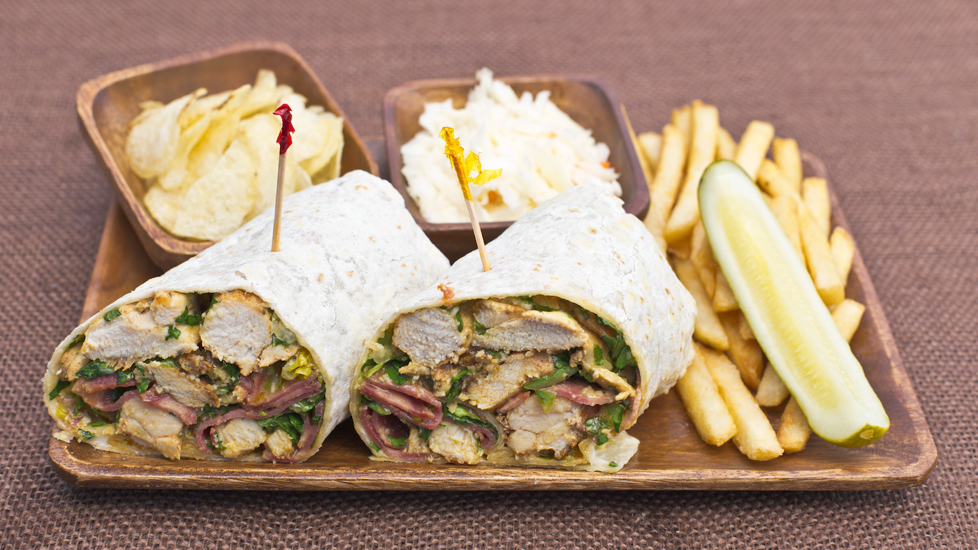 Order Chicken Caesar Wrap food online from Golden Desserts store, Albany on bringmethat.com