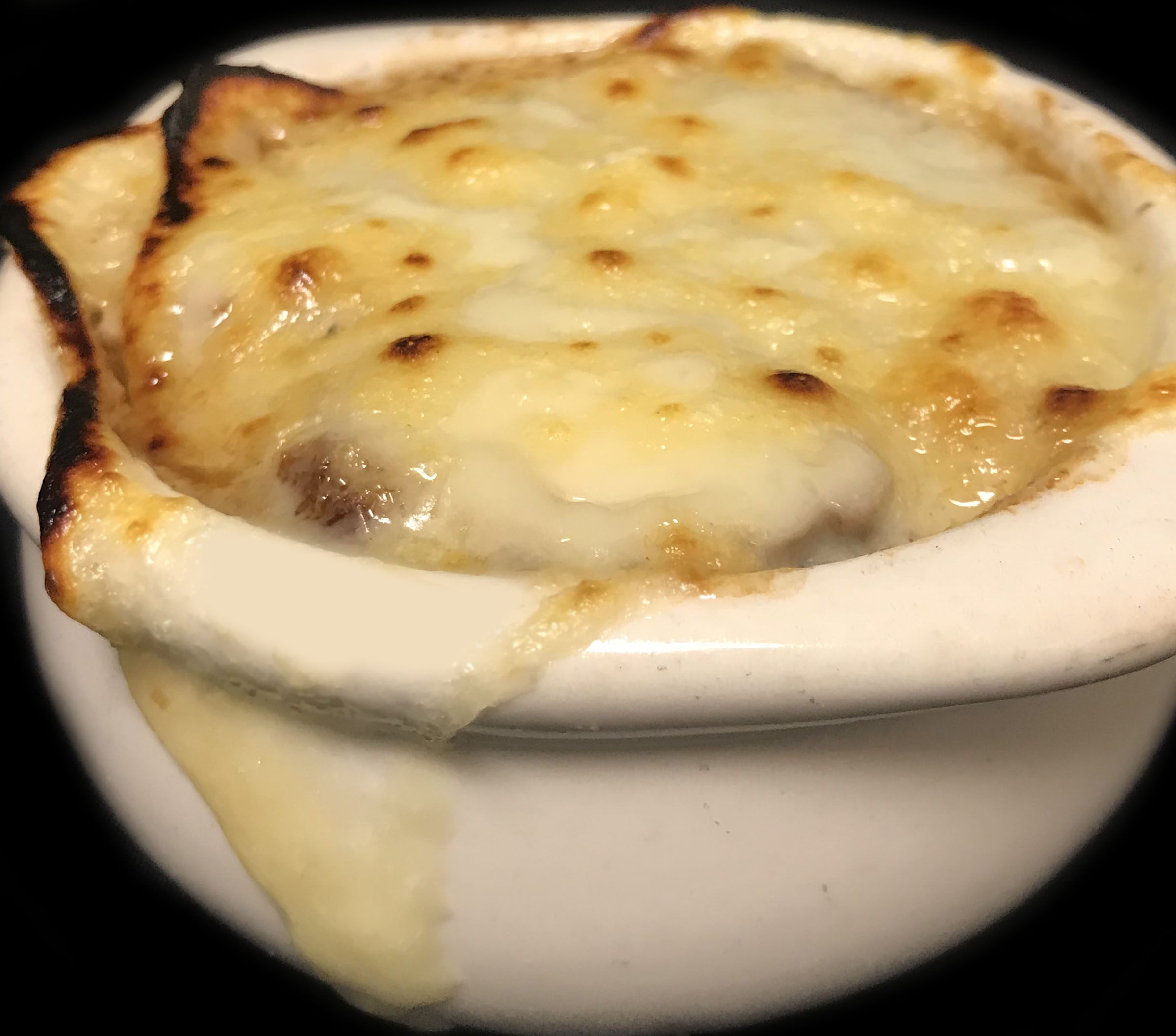 Order Classic Baked Onion Soup food online from Hyde Park Prime Steakhouse store, Sarasota on bringmethat.com