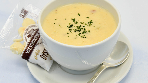 Order New England Clam Chowder food online from The Oceanaire Seafood Room store, Washington on bringmethat.com