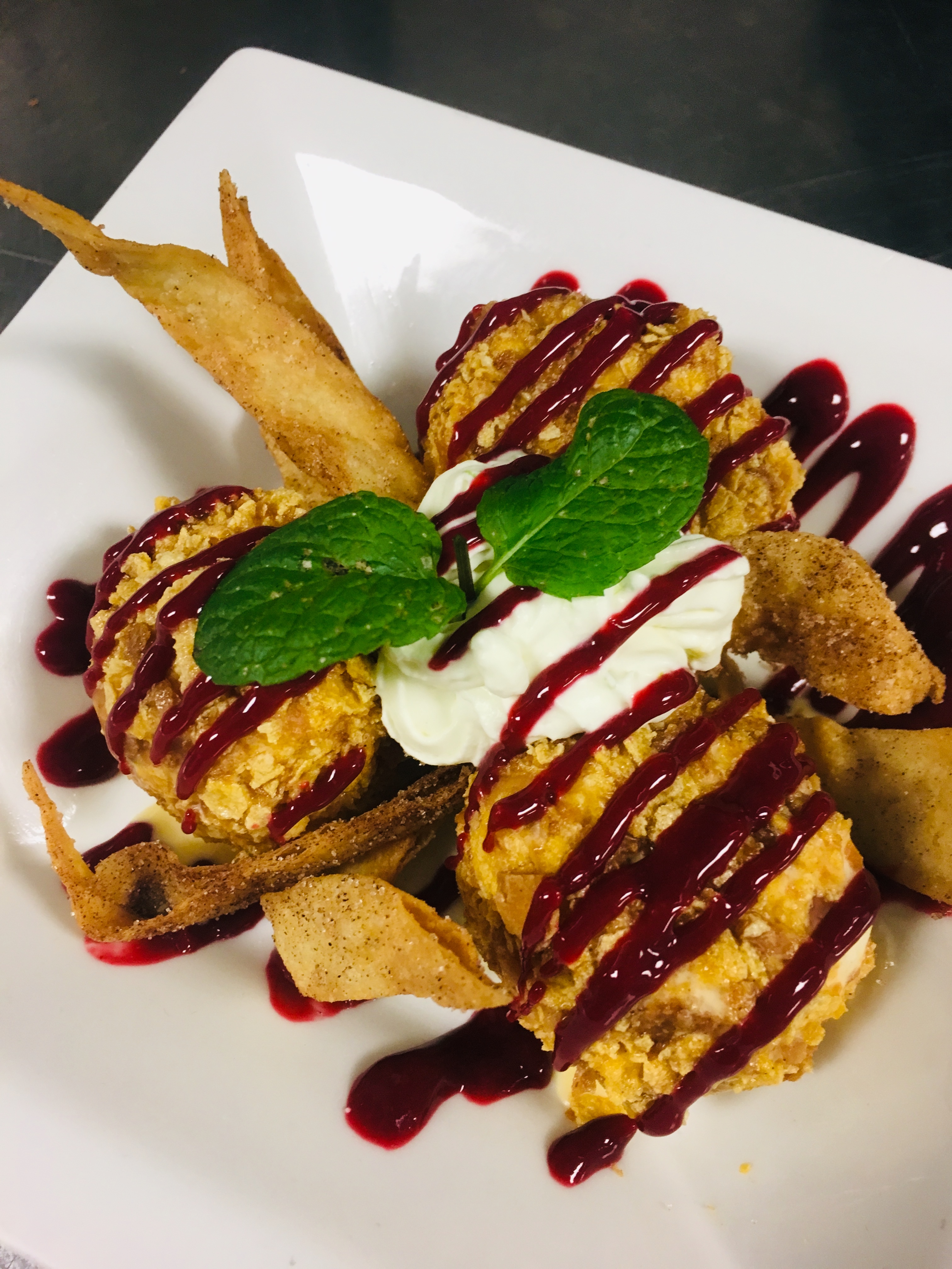 Order Fried Ice-Cream food online from Yerbabuena Mexican Cuisine store, Lisle on bringmethat.com