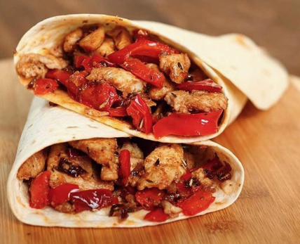 Order Spicy Chicken Wrap food online from Chez Beesen store, San Francisco on bringmethat.com