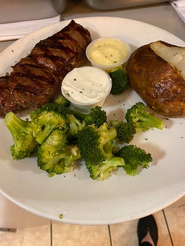 Order New York Strip - 12 oz. food online from Fat Cat Grill & Bar store, Norwich on bringmethat.com
