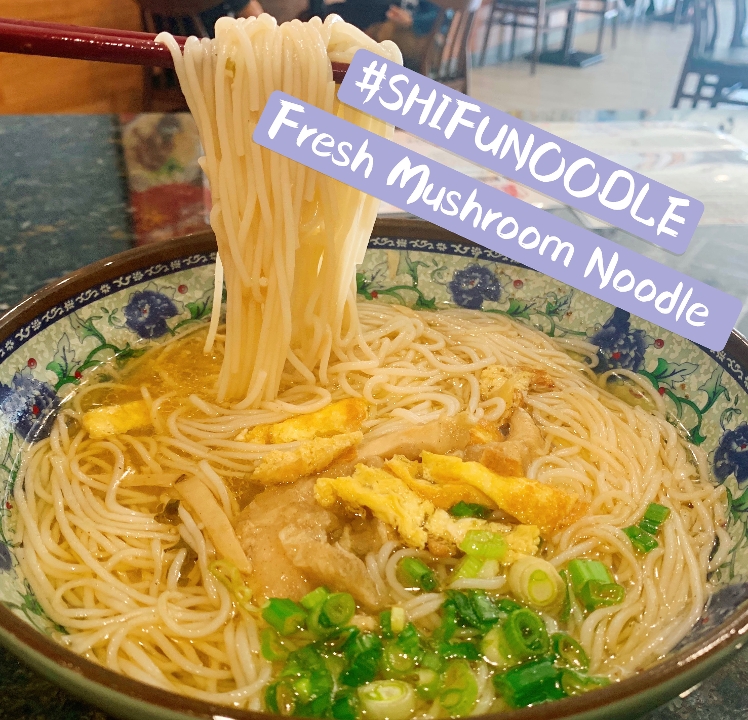 Order Fresh Mushroom Noodles 三鲜面 food online from Shifu Noodle store, San Antonio on bringmethat.com