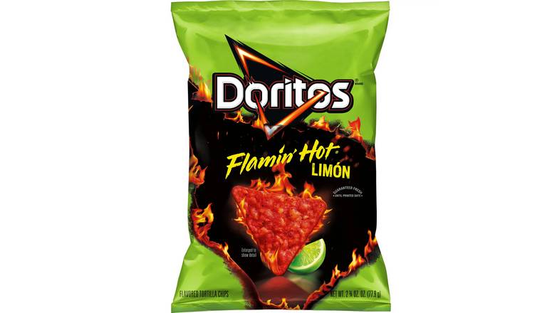 Order Doritos Flamin' Hot Limon Flavored Tortilla Chips food online from Energy Mart 3 store, Hendersonville on bringmethat.com