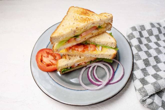 Order Bombay Veg Sandwich food online from 8 elements perfect cuisine store, San Jose on bringmethat.com