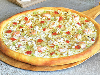 Order Seafood Alfredo Pizza food online from Pizza Bolis store, Manassas on bringmethat.com